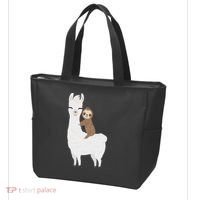 Sloth Riding Llama Funny Birthday Gift For Boy, Girl Tote Bag thumb 3