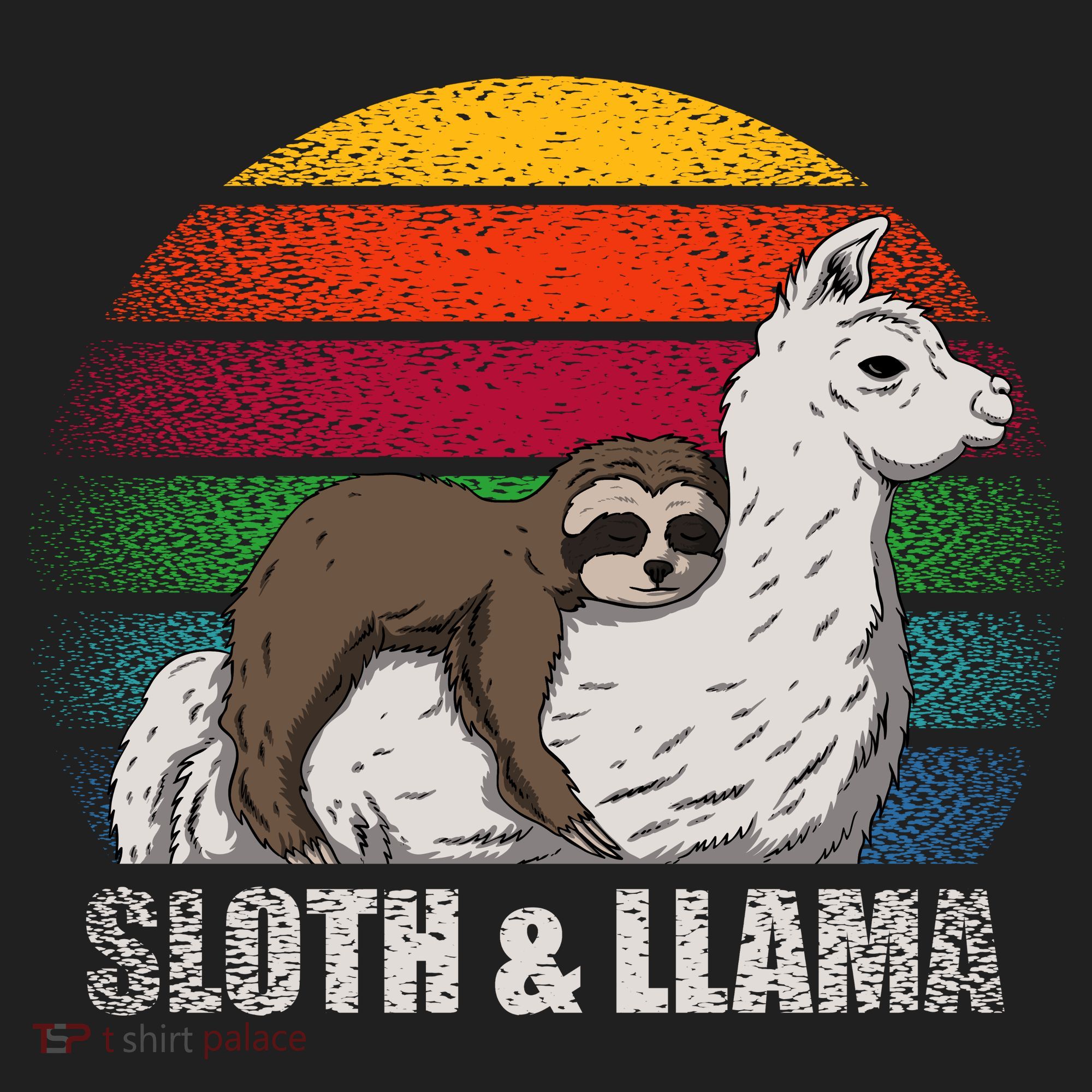 Sloth Riding LLAMA Women's Sweatshirt