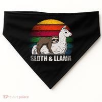 Sloth Riding LLAMA USA-Made Doggie Bandana thumb 0