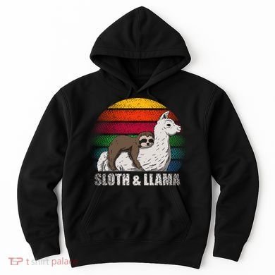 Sloth Riding LLAMA Hoodie