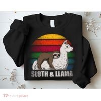 Sloth Riding LLAMA Sweatshirt thumb 2
