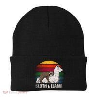 Sloth Riding LLAMA Beanie thumb 0