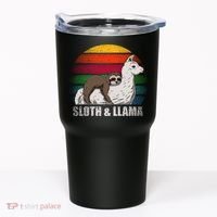 Sloth Riding LLAMA Tumbler thumb 0