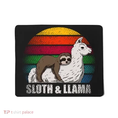 Sloth Riding LLAMA Mousepad