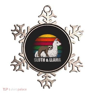 Sloth Riding LLAMA Ornament