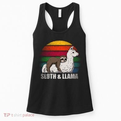 Sloth Riding LLAMA Women's Tank Top