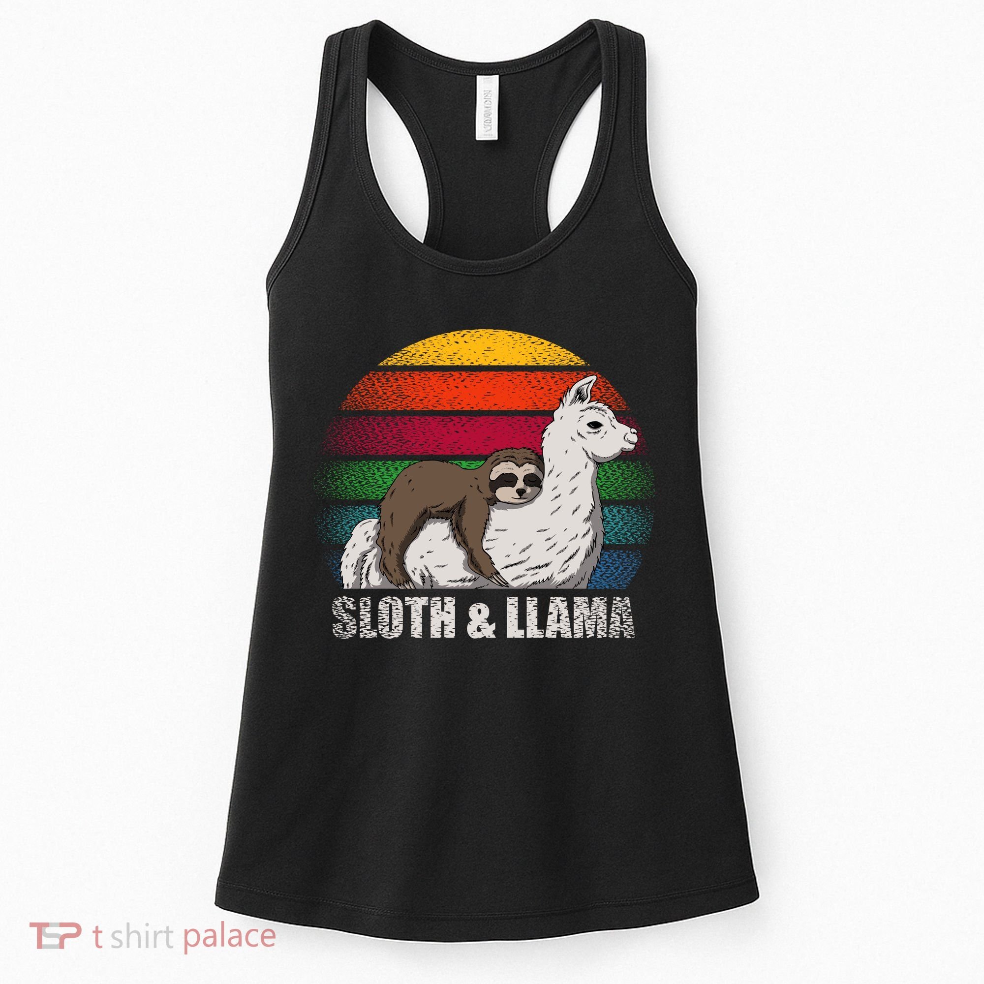 Sloth Riding LLAMA Women's Tank Top