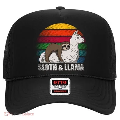 Sloth Riding LLAMA Hat