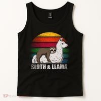 Sloth Riding LLAMA Tank Top thumb 2