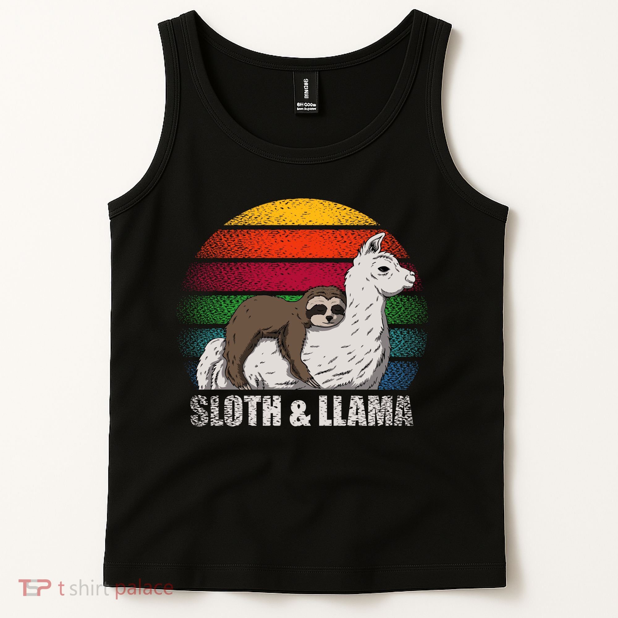 Sloth Riding LLAMA Tank Top
