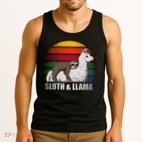 Sloth Riding LLAMA Tank Top thumb 3
