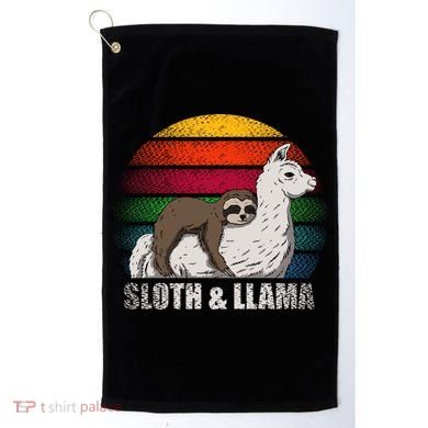 Sloth Riding LLAMA Golf Towel
