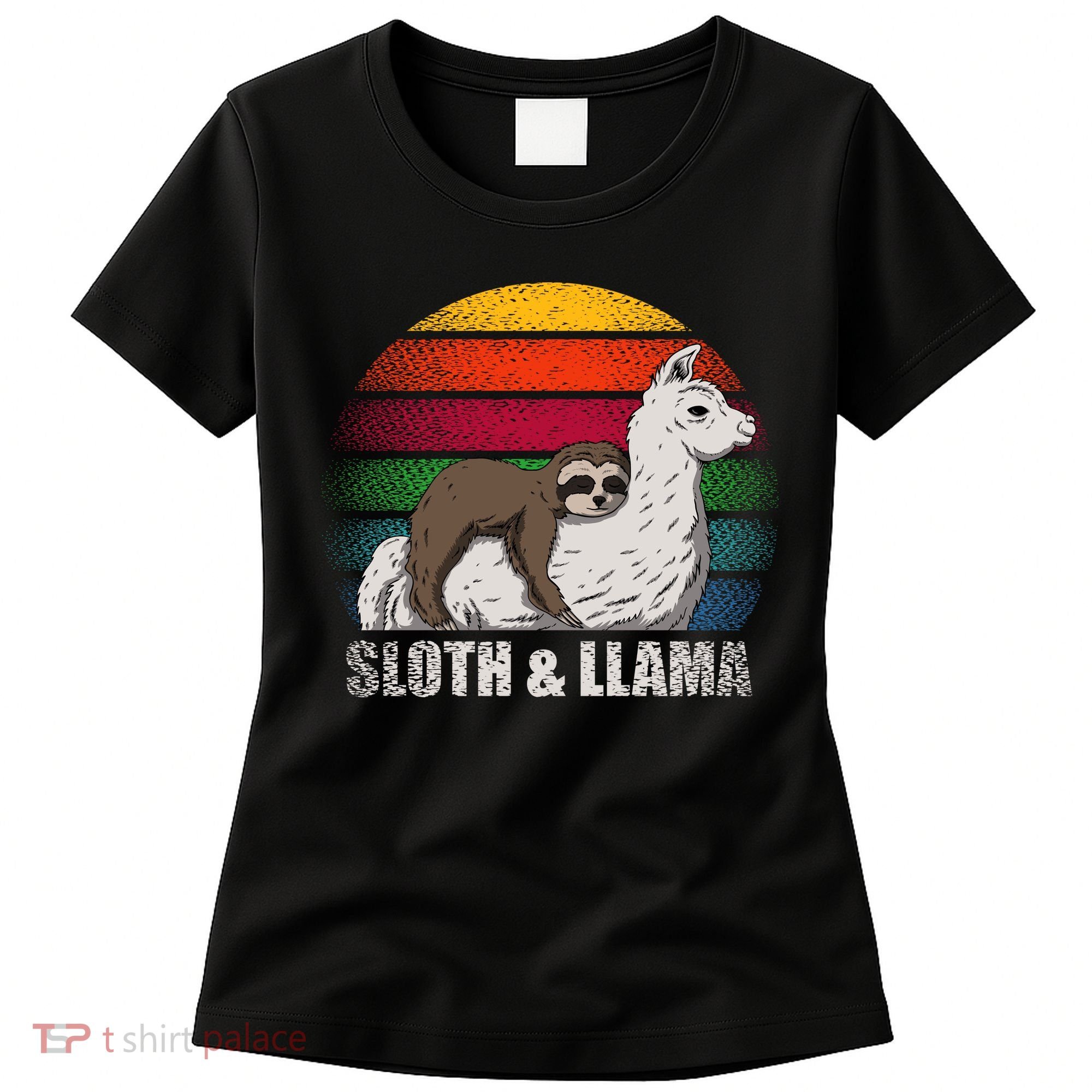 Sloth Riding LLAMA Women's T-Shirt
