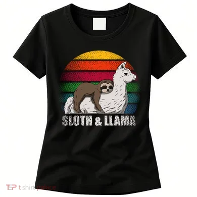 Sloth Riding LLAMA Women's T-Shirt