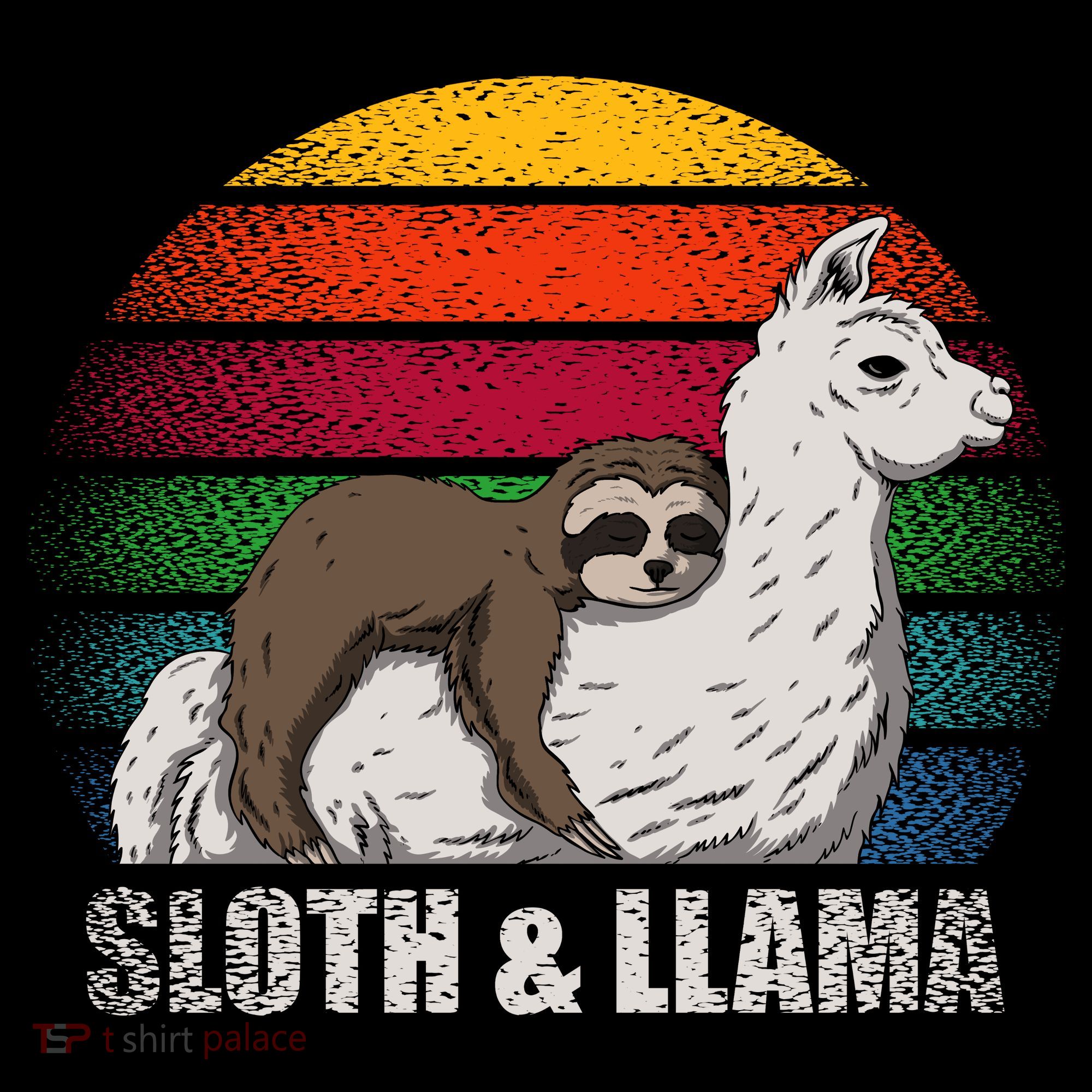 Sloth Riding LLAMA Women's T-Shirt
