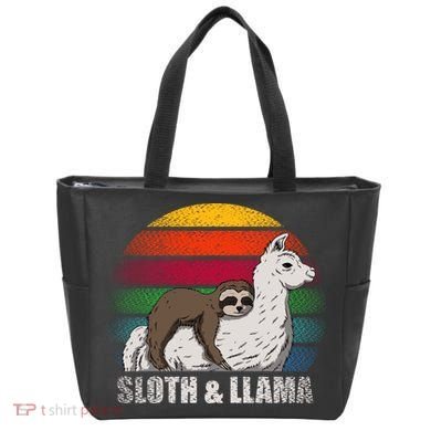 Sloth Riding LLAMA Tote Bag