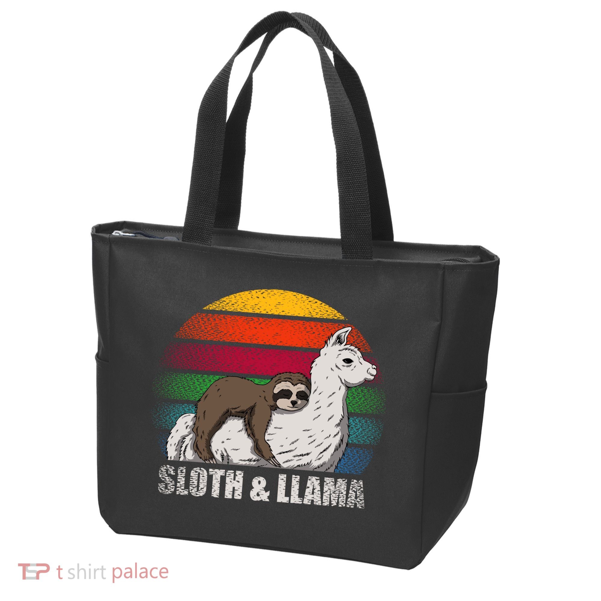 Sloth Riding LLAMA Tote Bag