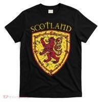 Scottish Rampant Lion Scotland Coat Of Arms Banner T-Shirt thumb 0