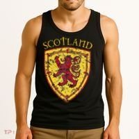 Scottish Rampant Lion Scotland Coat Of Arms Banner Tank Top thumb 3