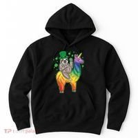 Sloth Rainbow Leprechaun Hoodie thumb 0
