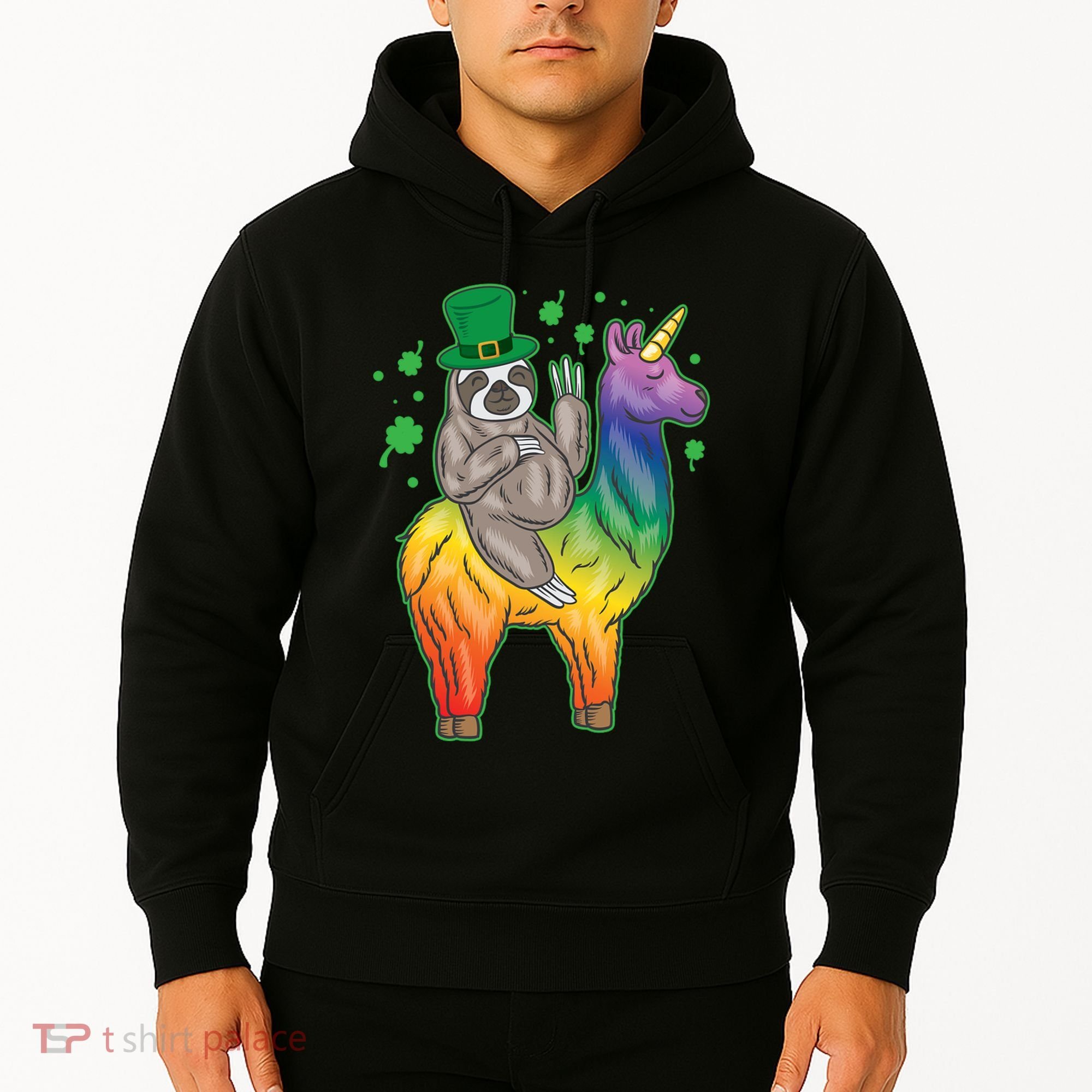 Sloth Rainbow Leprechaun Hoodie