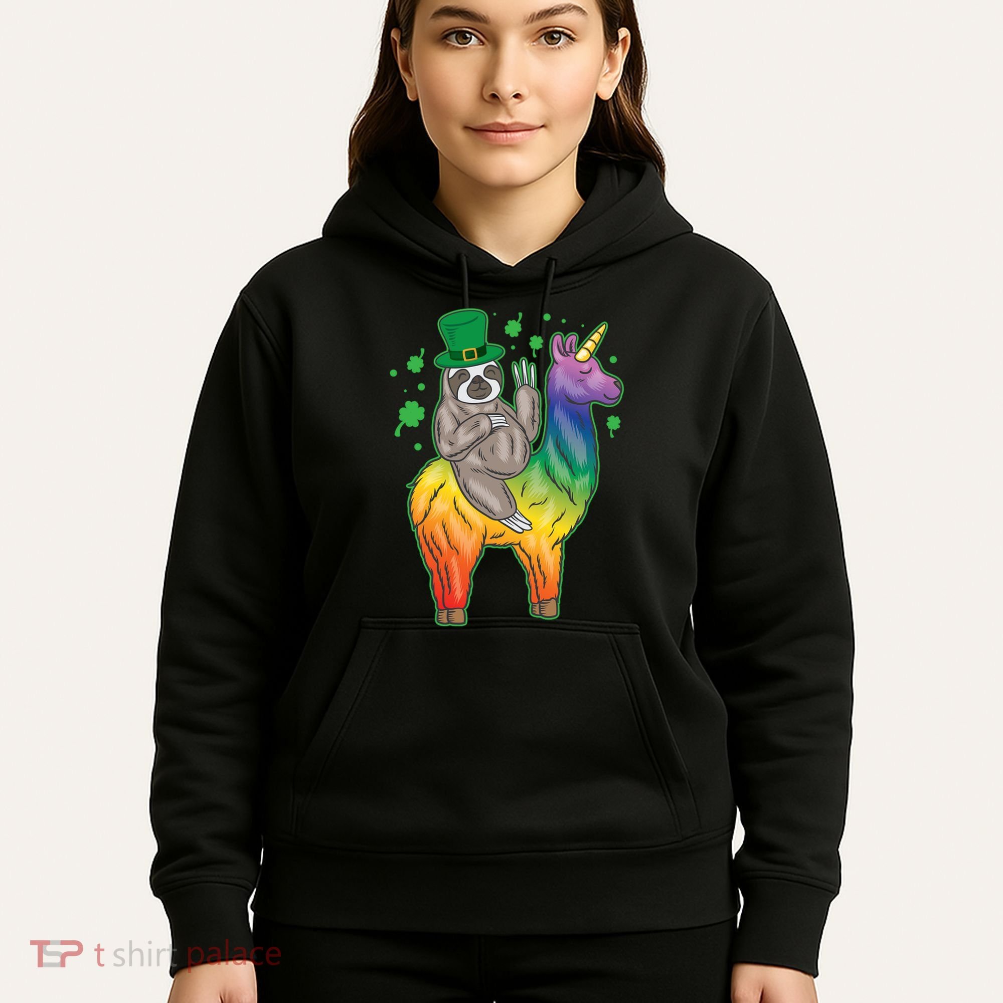 Sloth Rainbow Leprechaun Hoodie