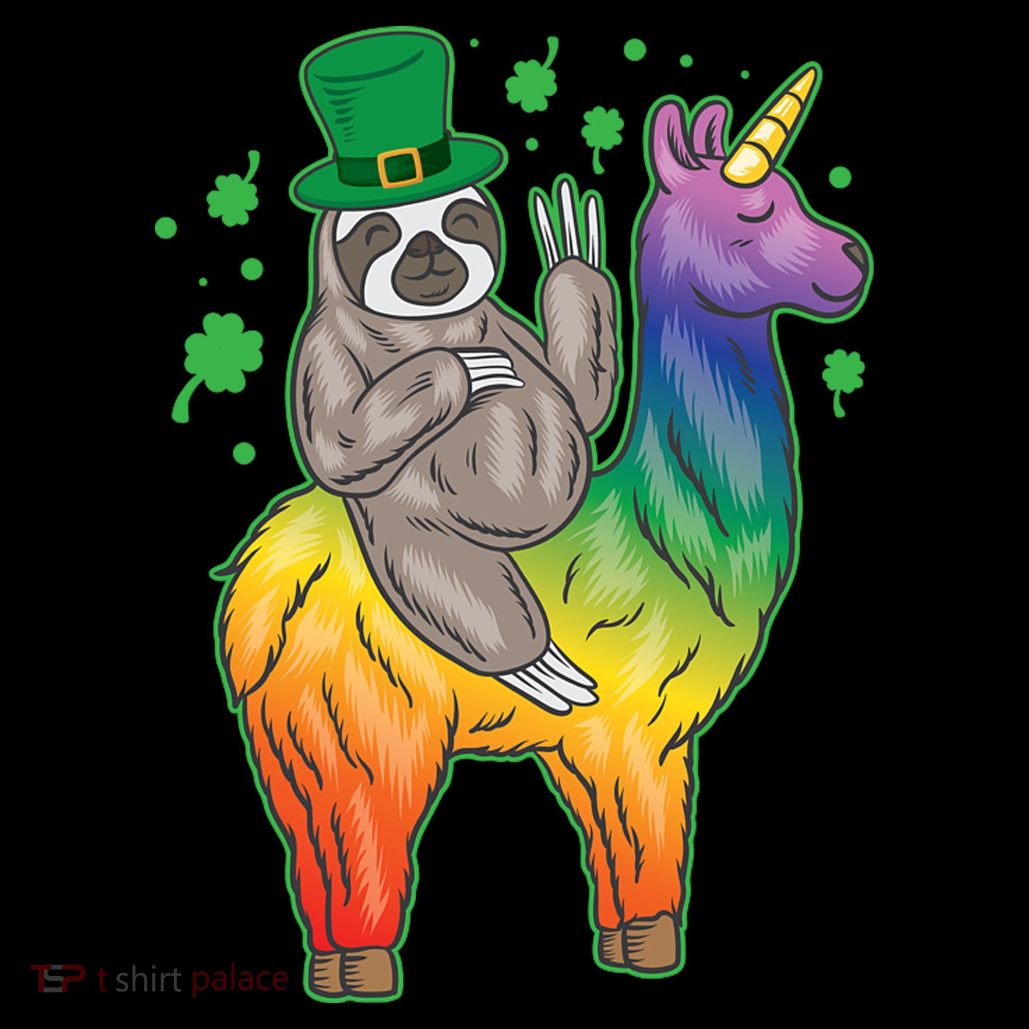 Sloth Rainbow Leprechaun Hoodie