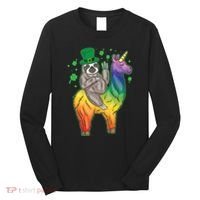 Sloth Rainbow Leprechaun Long Sleeve Shirt thumb 0