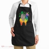 Sloth Rainbow Leprechaun Apron thumb 2