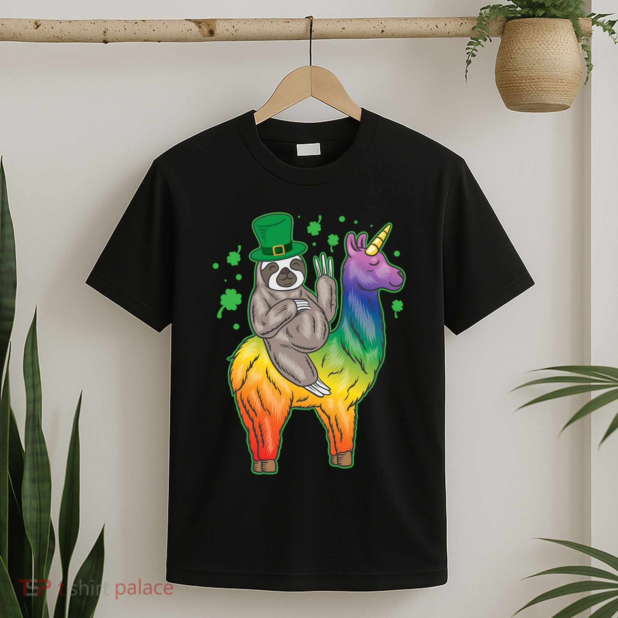 Sloth Rainbow Leprechaun T-Shirt
