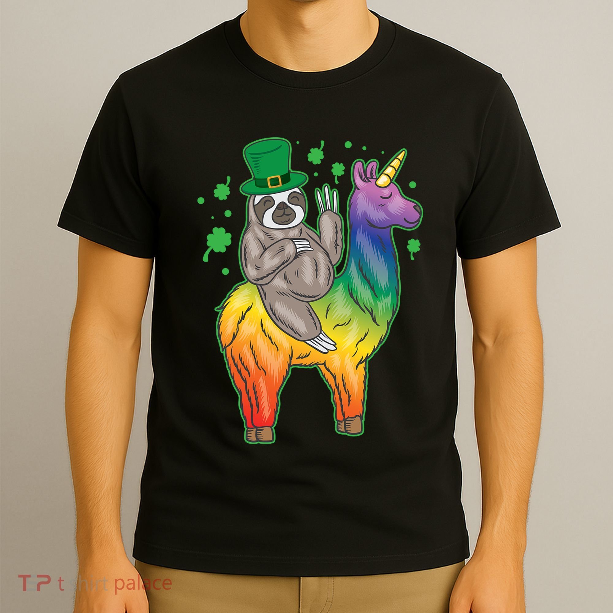 Sloth Rainbow Leprechaun T-Shirt