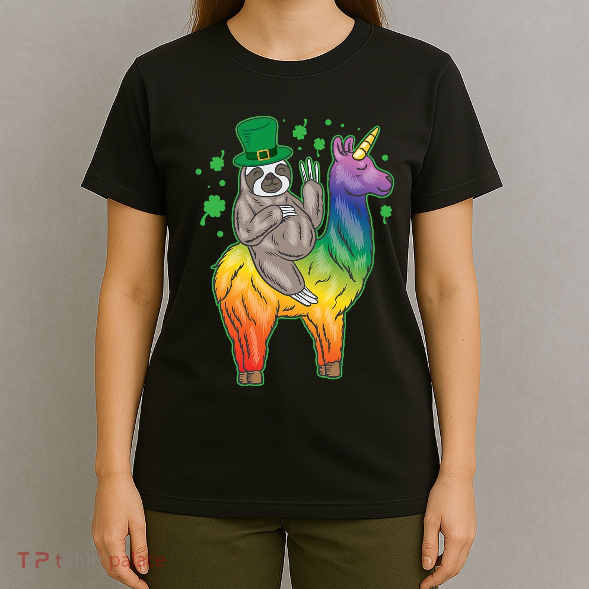 Sloth Rainbow Leprechaun T-Shirt