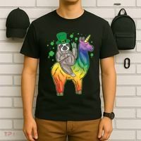 Sloth Rainbow Leprechaun T-Shirt thumb 6