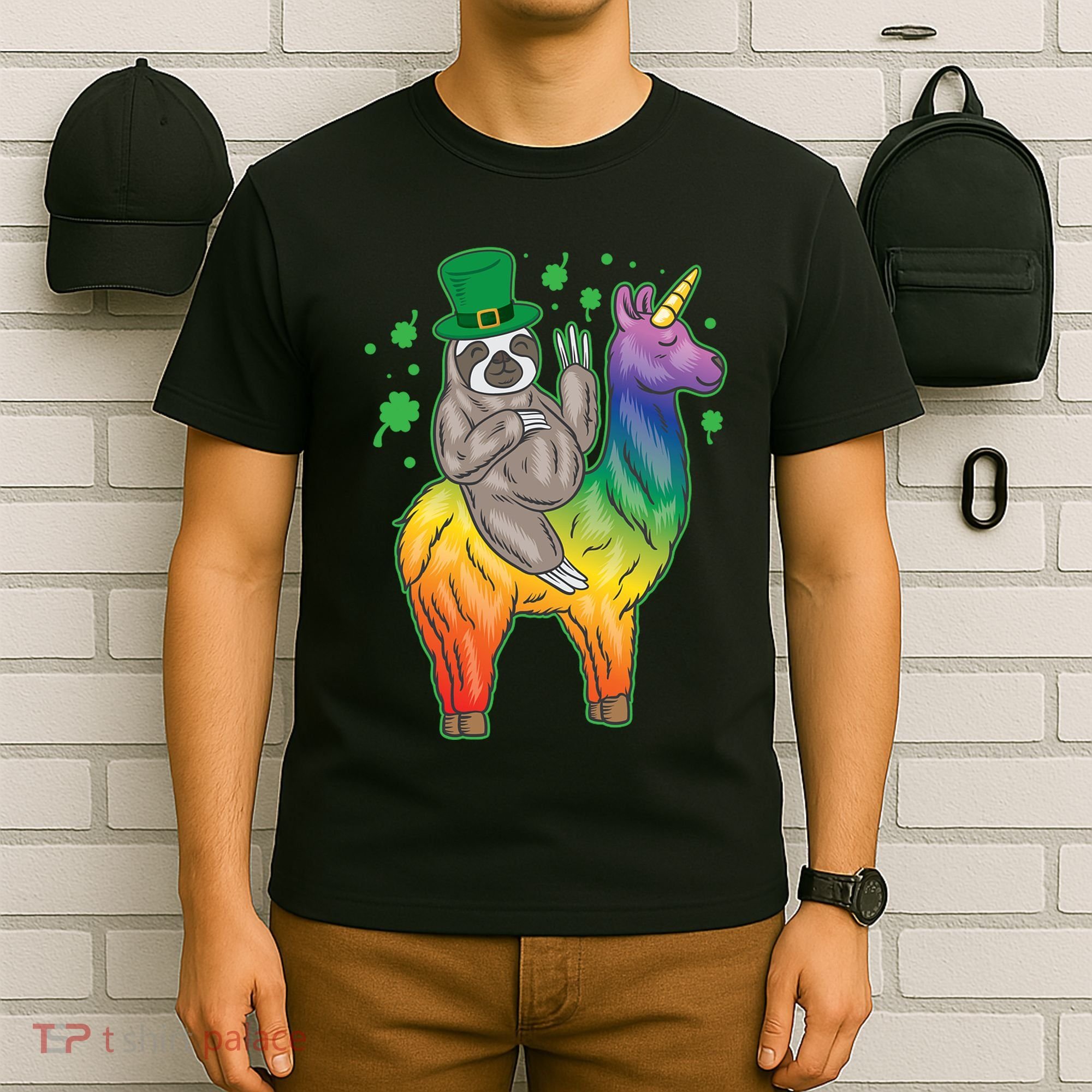 Sloth Rainbow Leprechaun T-Shirt