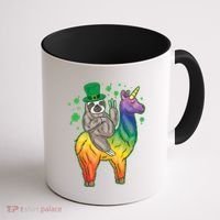 Sloth Rainbow Leprechaun Coffee Mug thumb 1