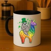 Sloth Rainbow Leprechaun Coffee Mug thumb 4