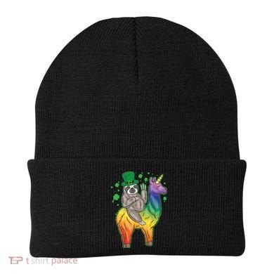 Sloth Rainbow Leprechaun Beanie
