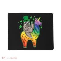 Sloth Rainbow Leprechaun Mousepad thumb 0