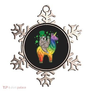 Sloth Rainbow Leprechaun Ornament