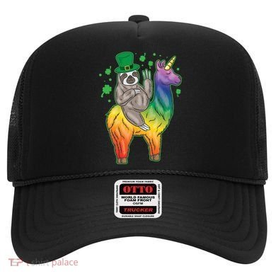 Sloth Rainbow Leprechaun Hat