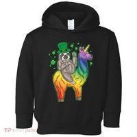 Sloth Rainbow Leprechaun Toddler Hoodie thumb 0