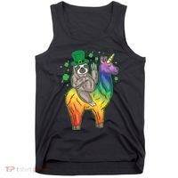 Sloth Rainbow Leprechaun Tank Top thumb 0