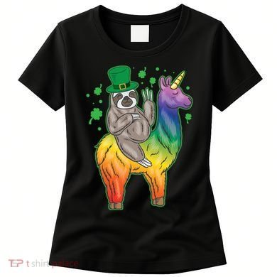 Sloth Rainbow Leprechaun Women's T-Shirt
