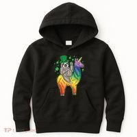 Sloth Rainbow Leprechaun Kids Hoodie thumb 0