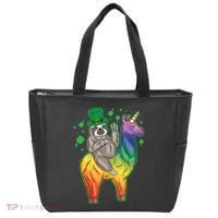 Sloth Rainbow Leprechaun Tote Bag thumb 0