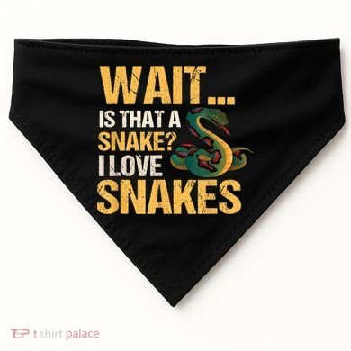 Snake Reptile Lovers Herpetologist Ophidiophilia USA-Made Doggie Bandana