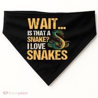 Snake Reptile Lovers Herpetologist Ophidiophilia USA-Made Doggie Bandana thumb 0