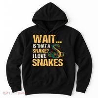 Snake Reptile Lovers Herpetologist Ophidiophilia Hoodie thumb 0