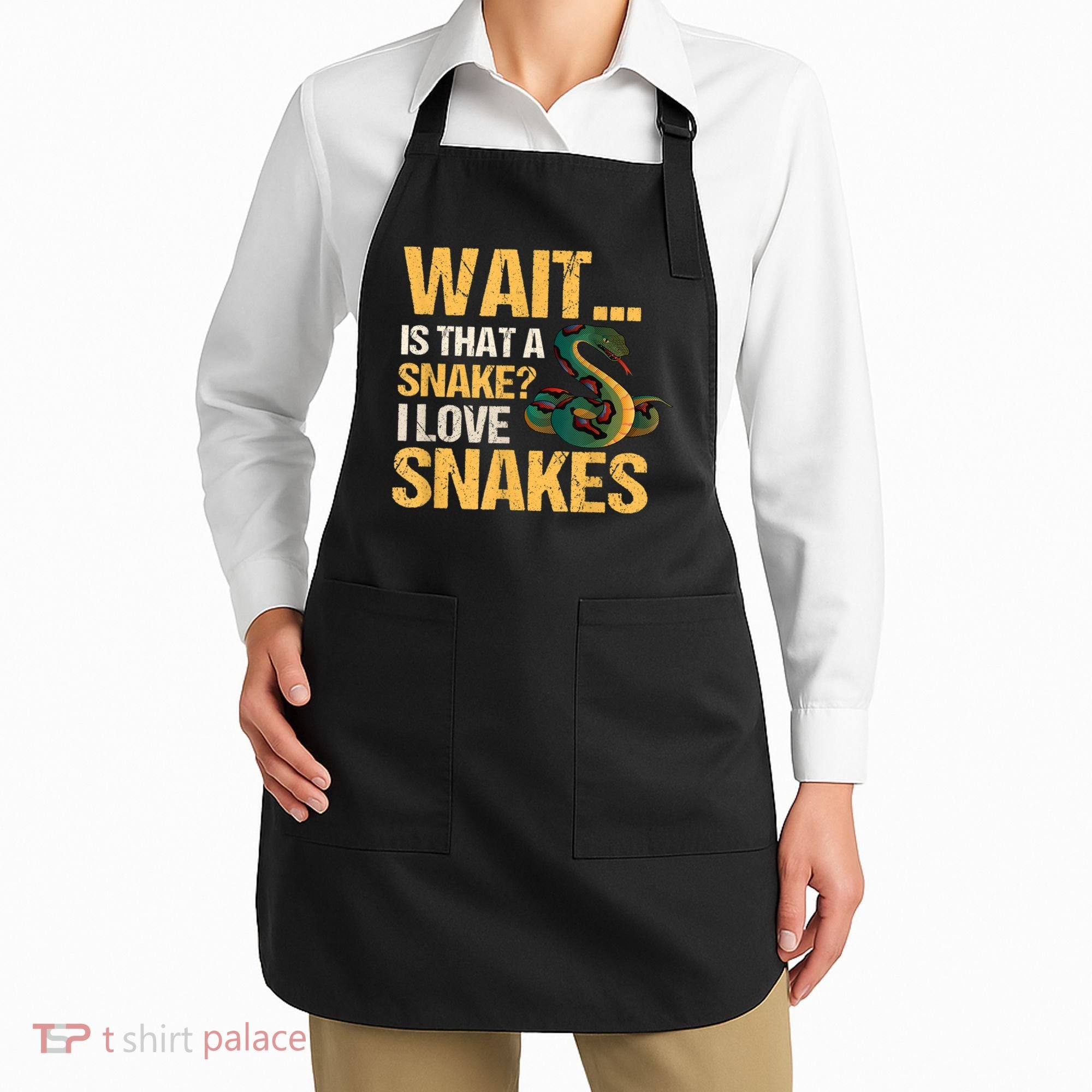 Snake Reptile Lovers Herpetologist Ophidiophilia Apron