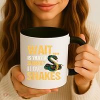 Snake Reptile Lovers Herpetologist Ophidiophilia Coffee Mug thumb 3
